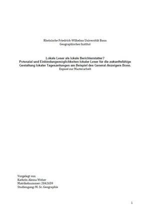 Expose Schreiben Beispiele Fur Die Bachelorarbeit