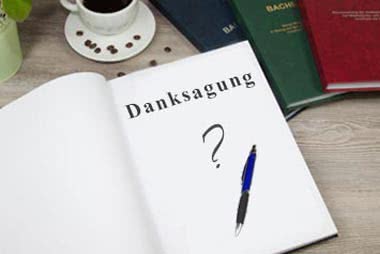 Danksagung der Diplomarbeit schreiben