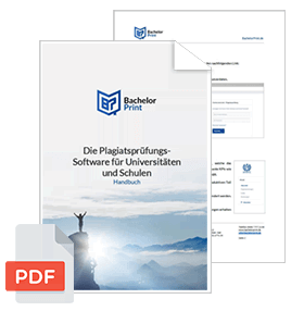 Plagiatssoftware-handbuch