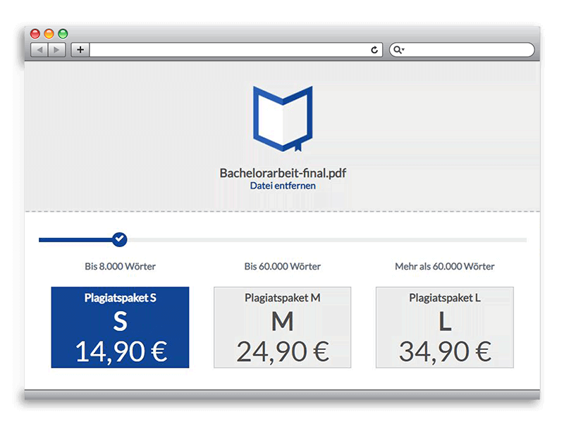Einfacher Upload beim Plagiat-Check Einfacher Upload beim Plagiat-Check