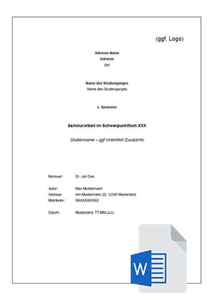 Formatierung Bachelorarbeit Formatvorlage Studienarbeit