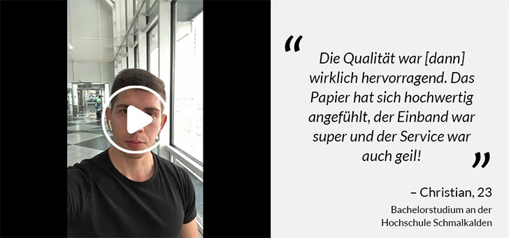Bachelorarbeit binden Erfahrungen BachelorPrint