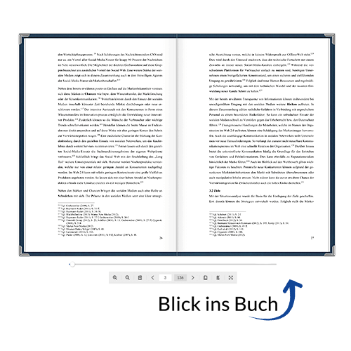 Bachelorarbeit binden Hardcover Premium Blick ins Buch