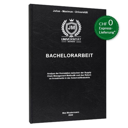 Bachelorarbeit binden Standard Hardcover