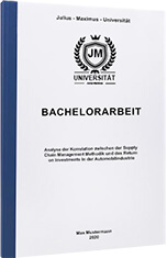 Bachelorarbeit binden in der Klebebindung