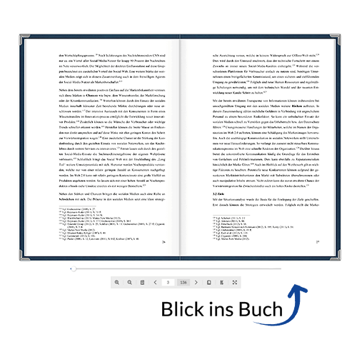 Doktorarbeit binden Hardcover Premium Blick-ins-Buch