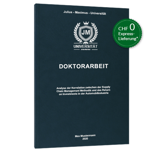 Doktorarbeit binden Premium Hardcover stehend
