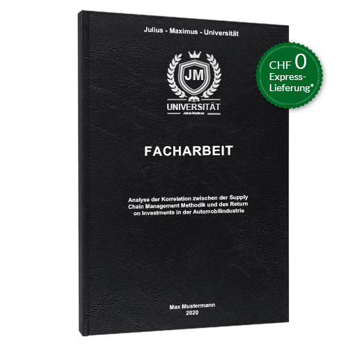 Facharbeit drucken Hardcover Schwarz Standard
