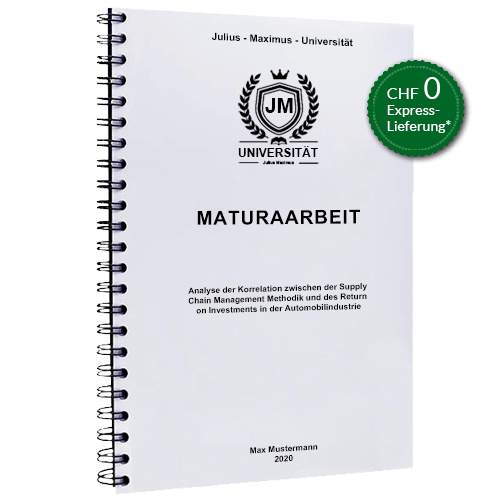 Maturaarbeit drucken online Spiralbindung
