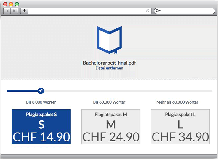 Plagiat-Scanner Abschlussarbeit Bachelorarbeit Masterarbeit