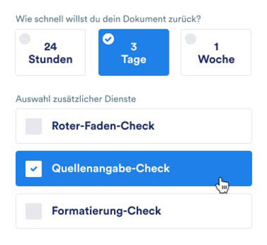 Lektorat Bachelorarbeit Pakete