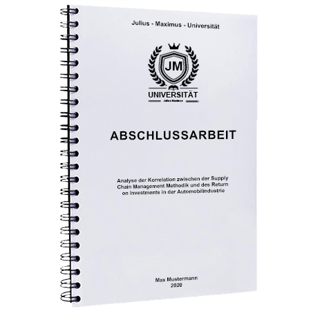 Spiralbindung Abschlussarbeit