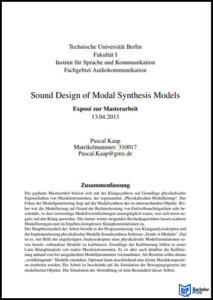 Exposé Beispiele Technische Universität Berlin