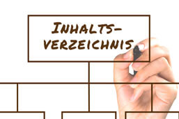 Inhaltsverzeichnis-Definition