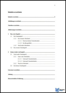 Inhaltsverzeichnis Vorlagen - Universität Osnabrück