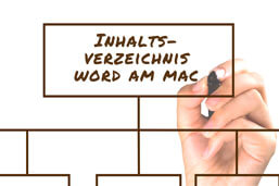 Inhaltsverzeichnis Word Mac-Definition