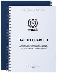 Spiralbindung Bachelorarbeit