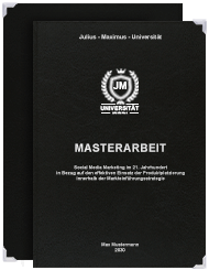 Standard Hardcover Bindung Masterarbeit