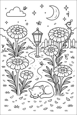 Ausmalbilder Blume Arten-1