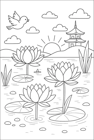 Ausmalbilder Blume Arten-3