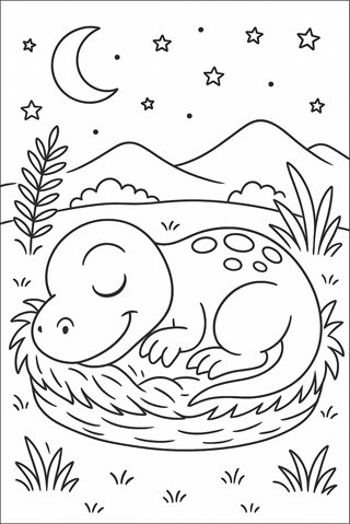 Ausmalbilder-T-Rex-für-Kinder-3