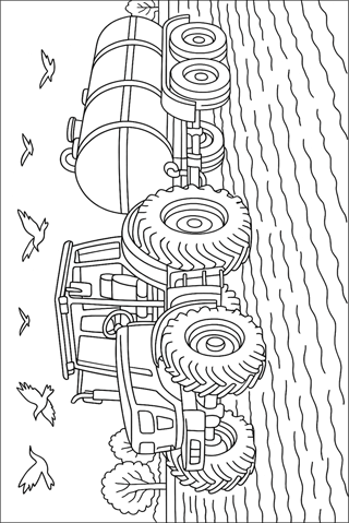 Ausmalbilder-Traktor-mit-Anhaenger-3
